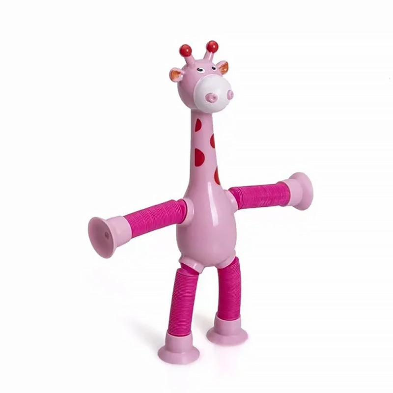 🎁🔥Telescopic suction cup giraffe toy