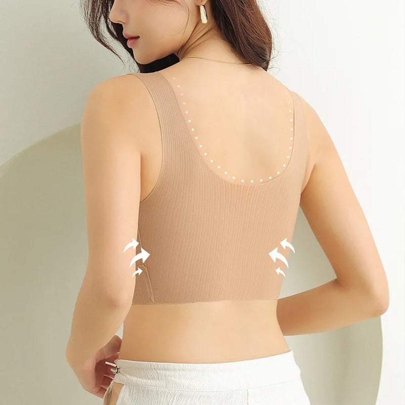 🎁👙 حمالة صدر داخلية عالية المرونة بأشرطة عريضة لا تترك علامات