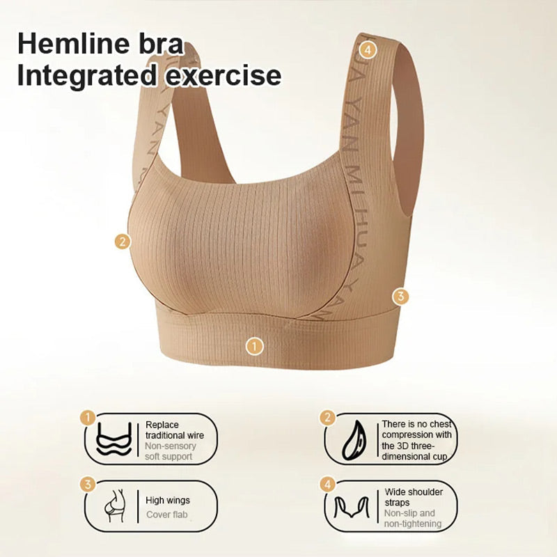 🎁👙 حمالة صدر داخلية عالية المرونة بأشرطة عريضة لا تترك علامات