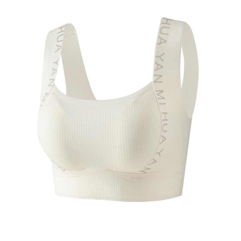 🎁👙 حمالة صدر داخلية عالية المرونة بأشرطة عريضة لا تترك علامات