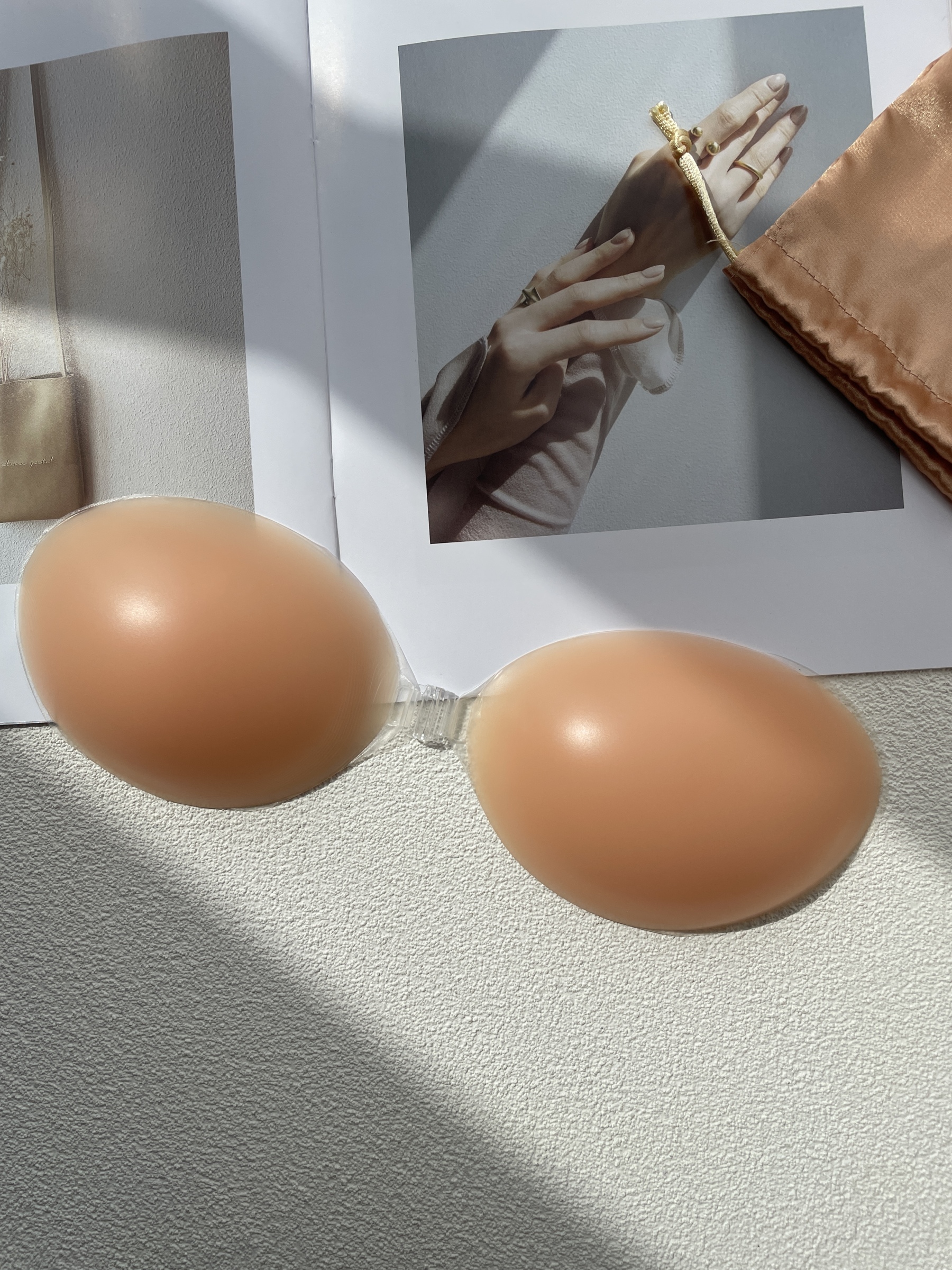 Hassle-Free Natural Look Seamless Silicone Nude Bra