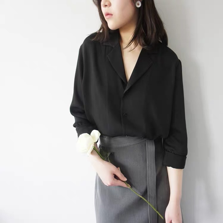 Ellya Long Sleeves Shirt-The Black Bow-