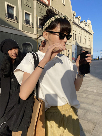 Bowie Wide Sleeves Tee-The Black Bow-