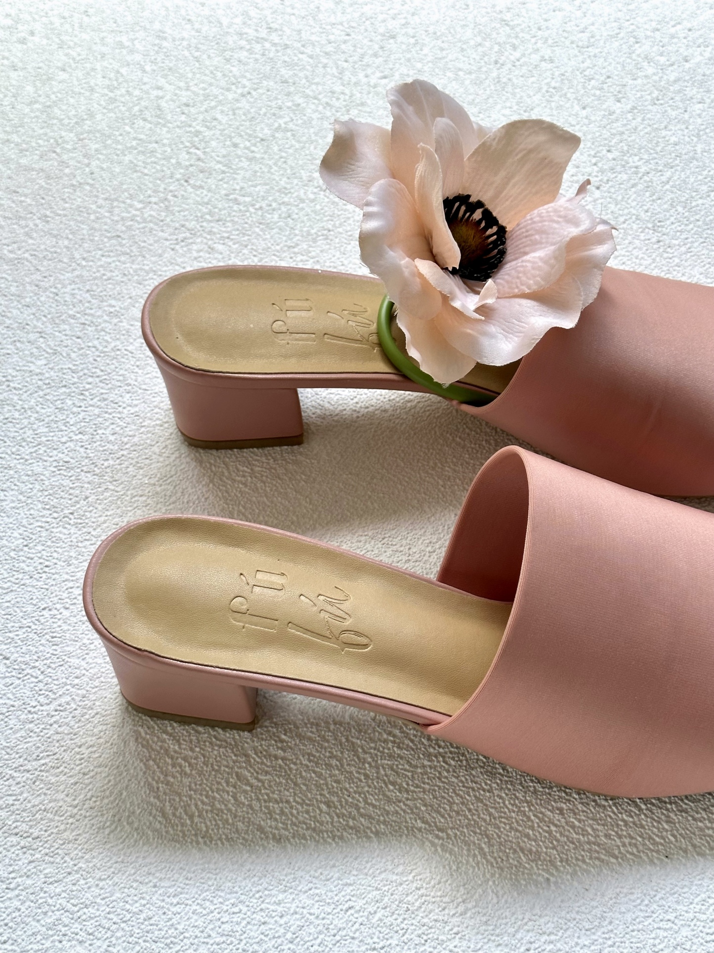 Doux Elastane Comfy Stretch Block Heel Sandals-The Black Bow-