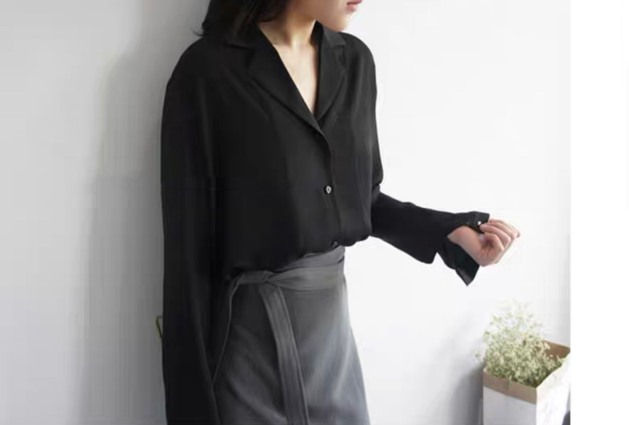 Ellya Long Sleeves Shirt-The Black Bow-