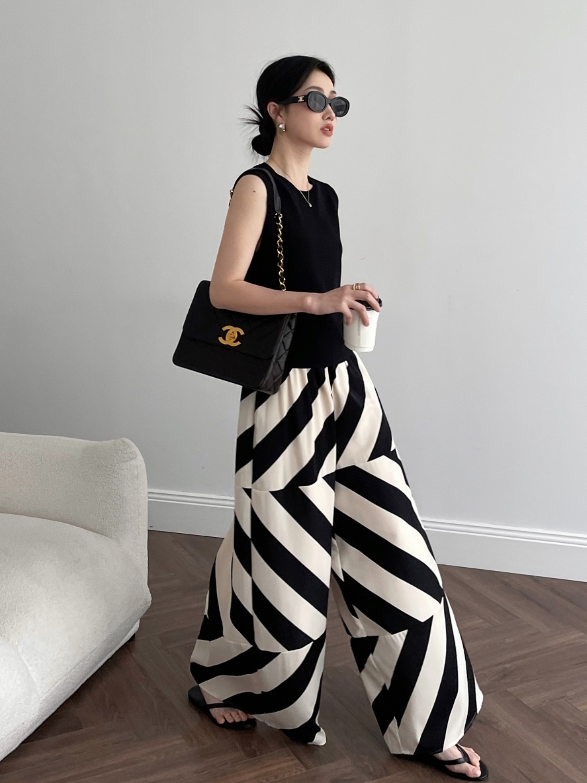 Hadleigh Bold Stripes Culottes-The Black Bow-