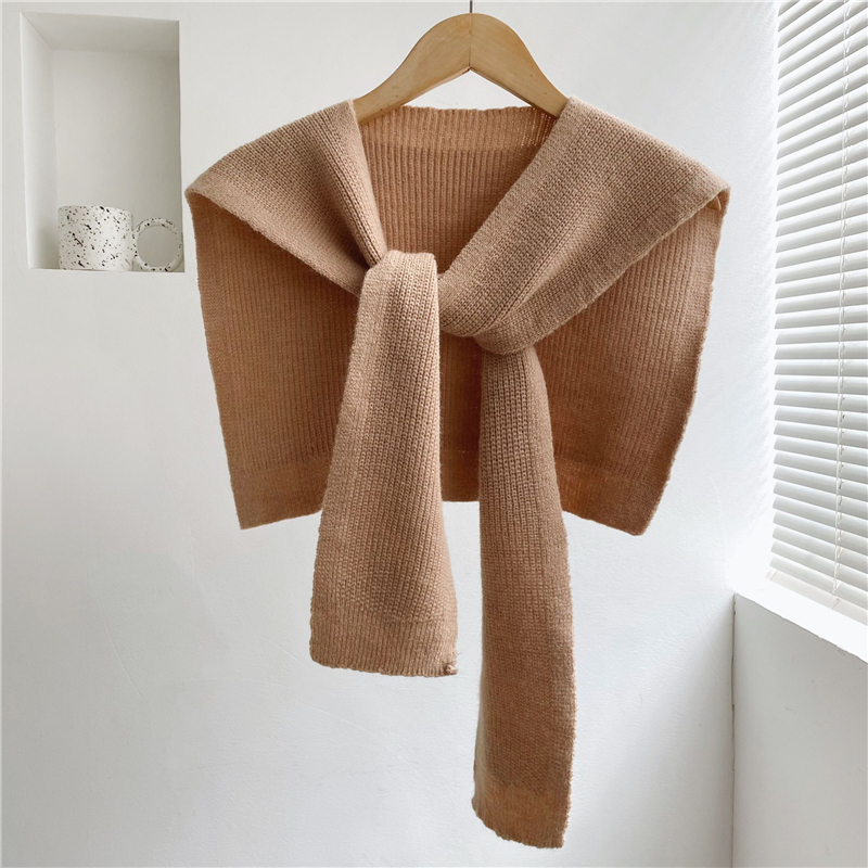 Wewe Ribbed Knit Shawl-The Black Bow-