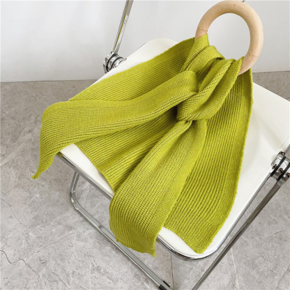Wewe Ribbed Knit Shawl-The Black Bow-