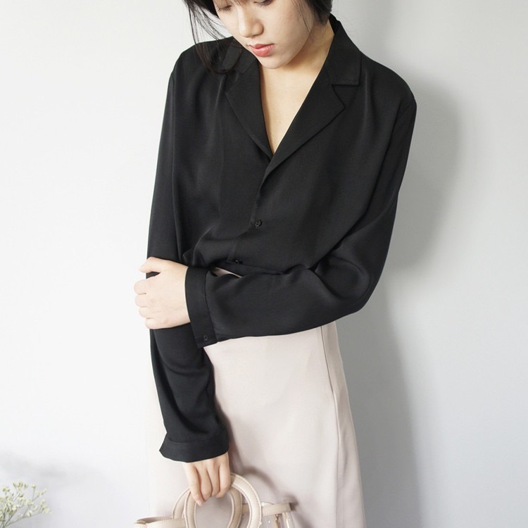 Ellya Long Sleeves Shirt-The Black Bow-