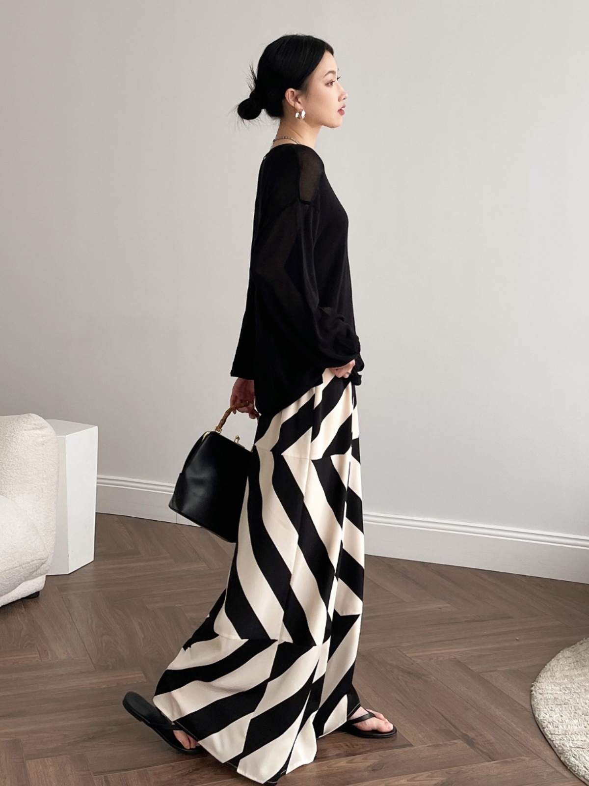 Hadleigh Bold Stripes Culottes-The Black Bow-