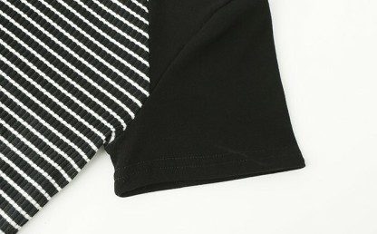 Kariana Raglan Sleeve Striped Top-The Black Bow-