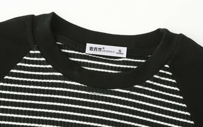 Kariana Raglan Sleeve Striped Top-The Black Bow-