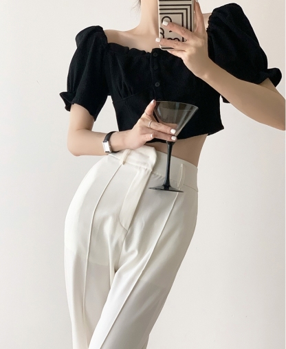 Mabry Off Shoulder Puff Sleeve Blouse-The Black Bow-