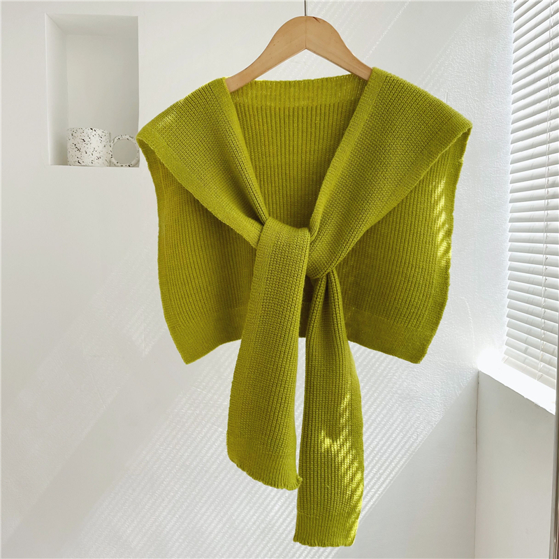 Wewe Ribbed Knit Shawl-The Black Bow-