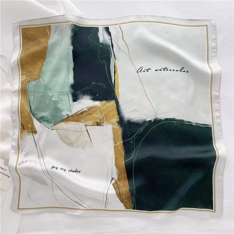 Quinella Artsy Scarf (Atas & Pigeon Lady)-The Black Bow-