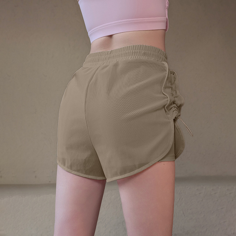 假兩件抽繩運動短褲