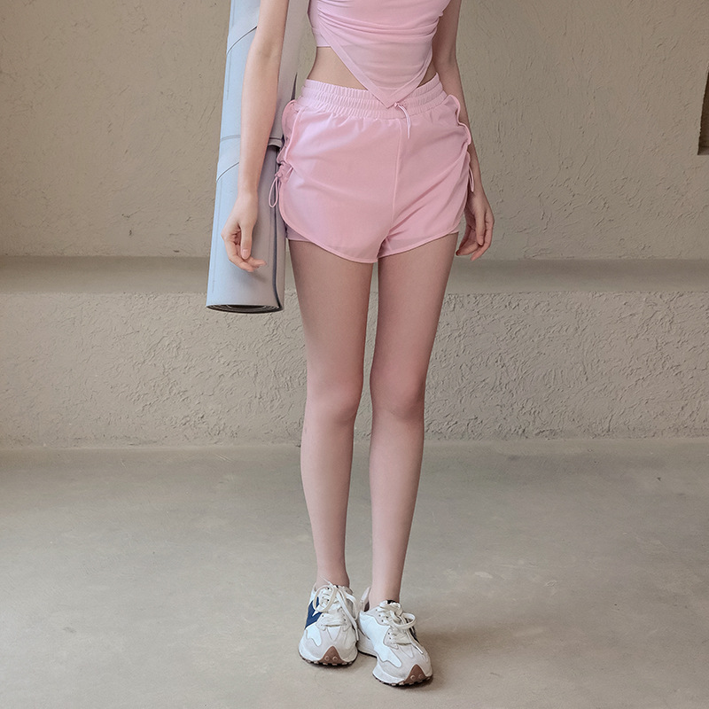 假兩件抽繩運動短褲