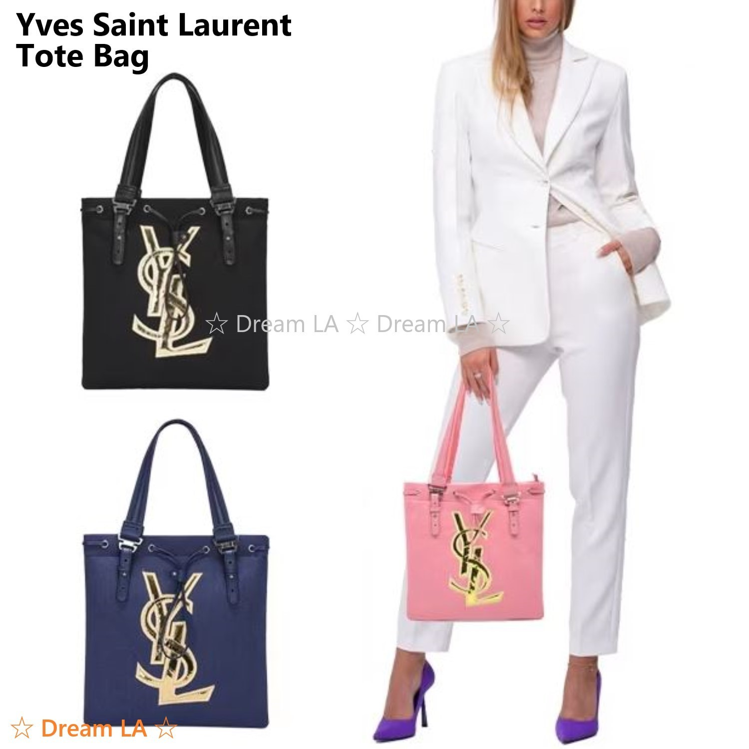 ☆D3953☆ YVES SAINT LAURENT 海外限定商品 トート バッグ