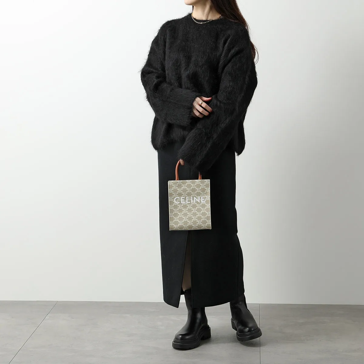 CELINE セリーヌ ショルダーバッグ Mini Cabas Vertical ミニ バーティカルカバ