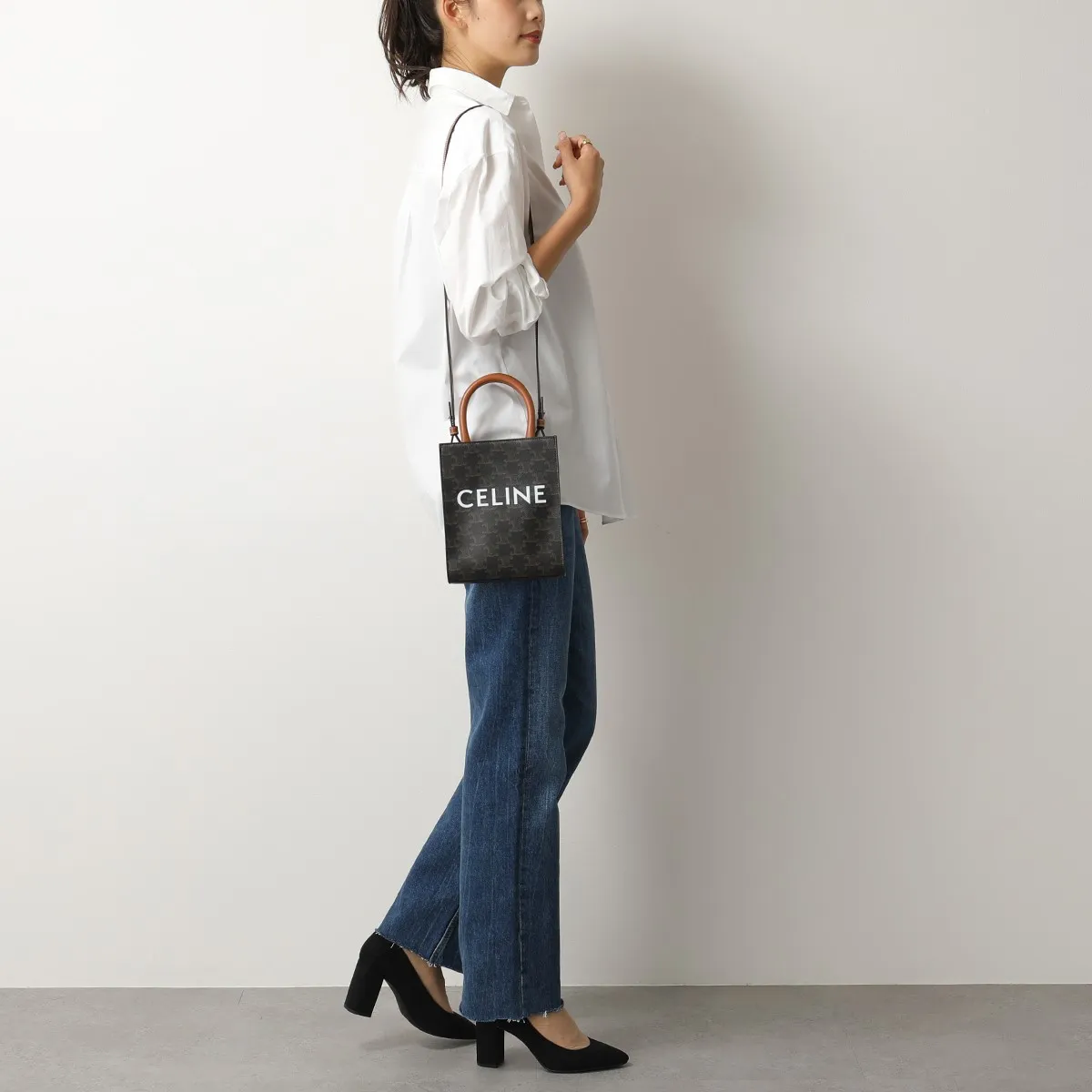 CELINE セリーヌ ショルダーバッグ Mini Cabas Vertical ミニ バーティカルカバ
