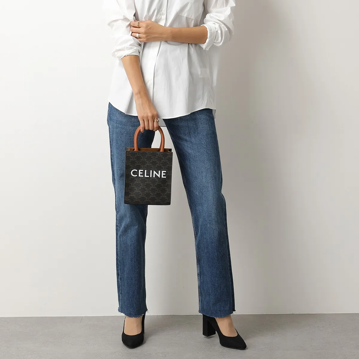 CELINE セリーヌ ショルダーバッグ Mini Cabas Vertical ミニ バーティカルカバ