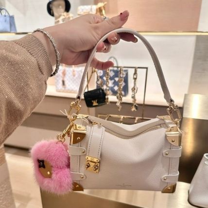 【LOUIS VUITTON】グレイン カーフ レザー製 サイドトランク PM