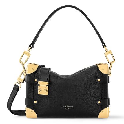 【LOUIS VUITTON】グレイン カーフ レザー製 サイドトランク PM