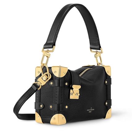 【LOUIS VUITTON】グレイン カーフ レザー製 サイドトランク PM