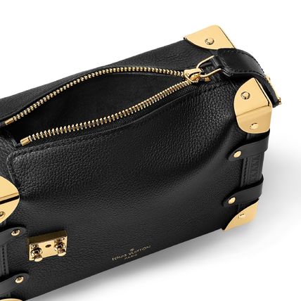 【LOUIS VUITTON】グレイン カーフ レザー製 サイドトランク PM