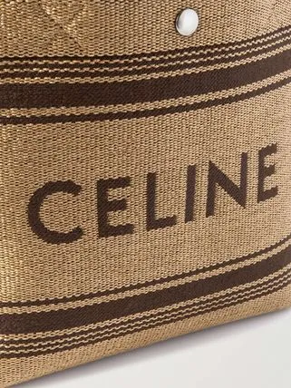 人気定番　関税込み【CELINE】Cabas ラフィア ミニトートバッグ