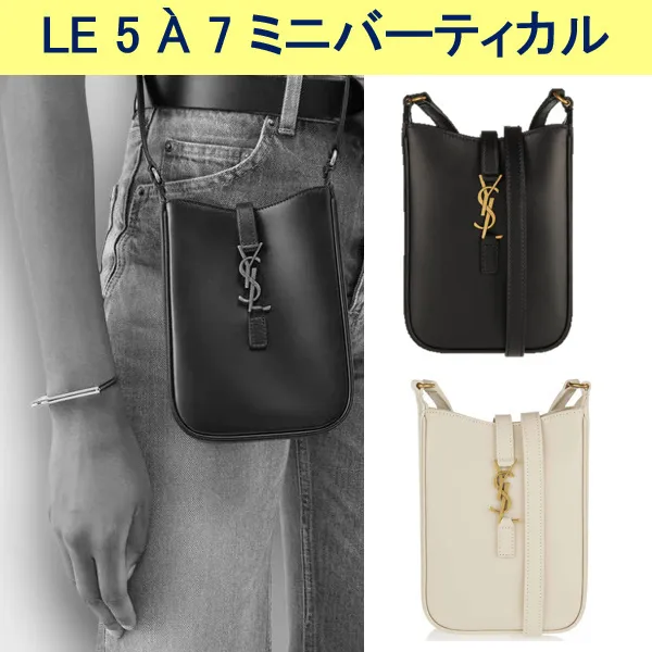 モノグラム サンローラン LE 5 Ａ 7 ミニバーティカル
