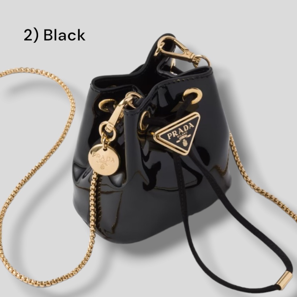 PRADA★Patent leather mini-pouch ミニポーチ★送料込