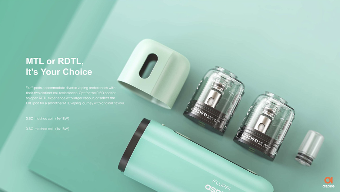 新品-【aspire Fluffi 1500mAh 酪梨寶寶主機】套裝-台灣現貨