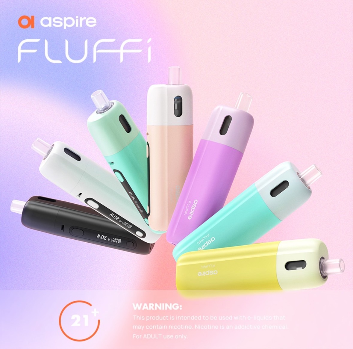 新品-【aspire Fluffi 1500mAh 酪梨寶寶主機】套裝-台灣現貨