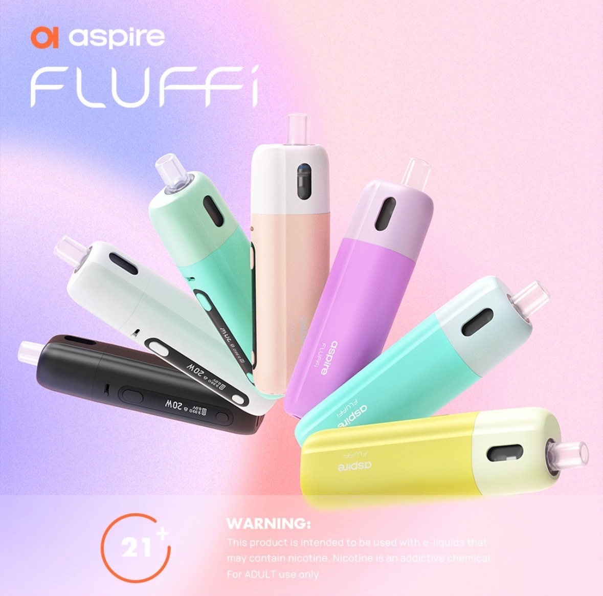 新品-【aspire Fluffi 1500mAh 酪梨寶寶主機】套裝-台灣現貨