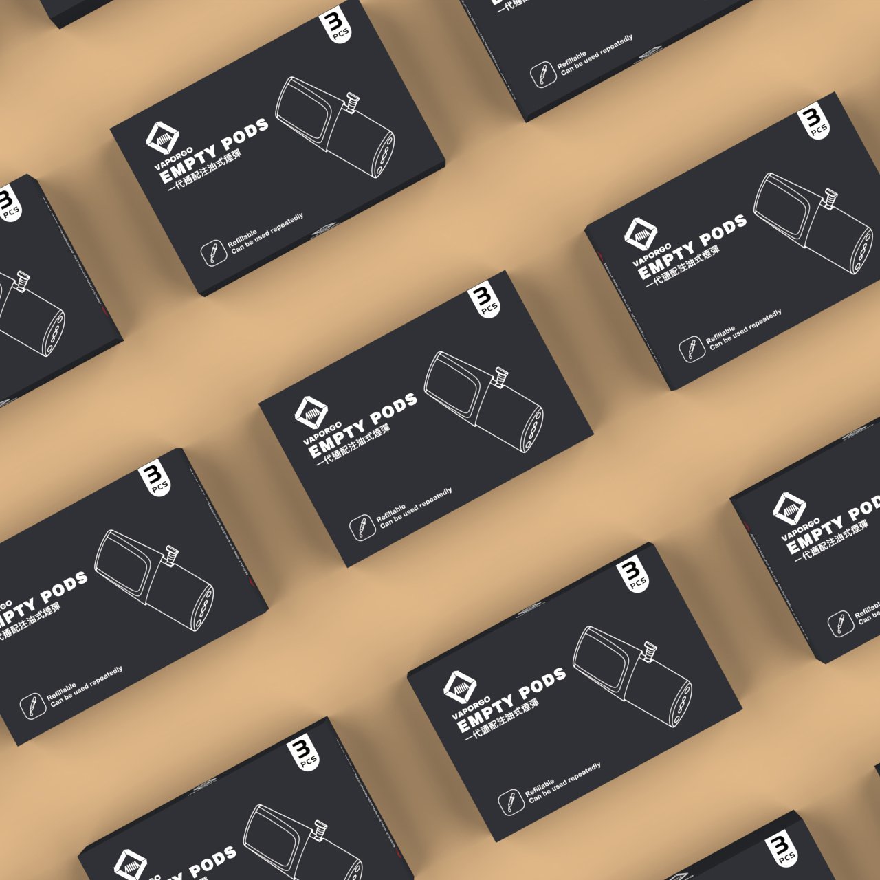 空倉/配件 | EMPTY 空煙彈 一盒3入 | 通用於RELX 悅刻一代/SP2S