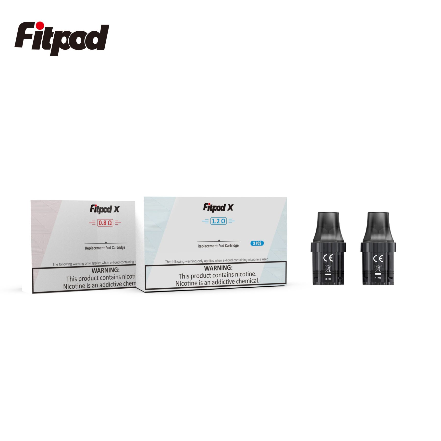 【空倉/耗材】Fitpod X 斯萊克三代空倉 3入/盒 通用SLYEEK Omario斯萊克一代/INVC SLYEEK S斯萊克二代 0.8Ω/1.2Ω