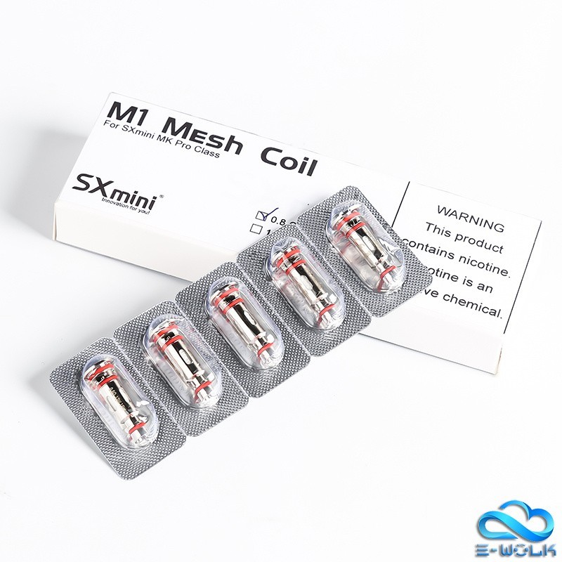【小煙套裝】SXmini MK Pro Air Class高階(雕花) | 彈芯分離 防漏油 | 空倉2入 / 成品芯5入(0.8/1.0)