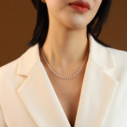 Choker Chain & Queen Plate Three Layer Necklace Set