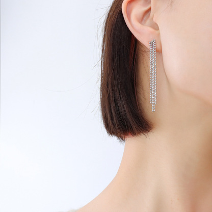 Beaded Tassel Earings