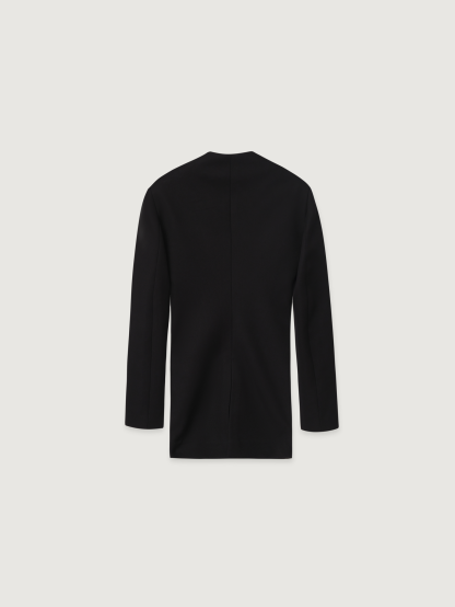 限时促销-COLLARLESS SINGLE-BREASTED JACKET