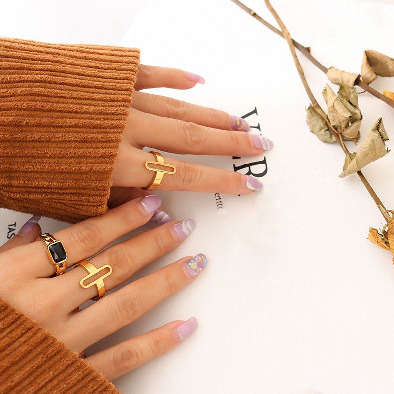 Geometric Strip Ring