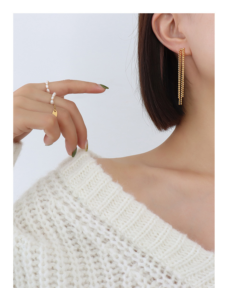 Beaded Tassel Earings