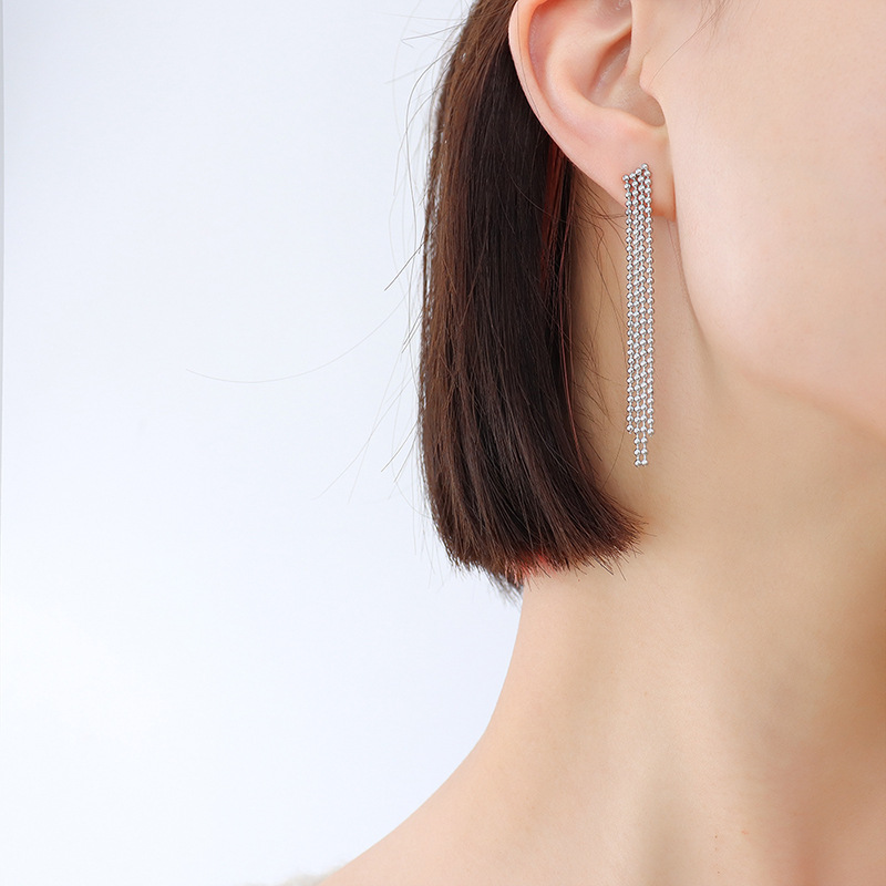 Beaded Tassel Earings