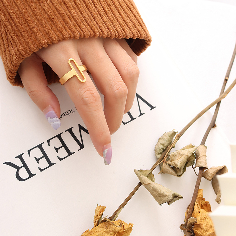 Geometric Strip Ring