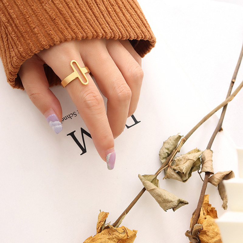 Geometric Strip Ring