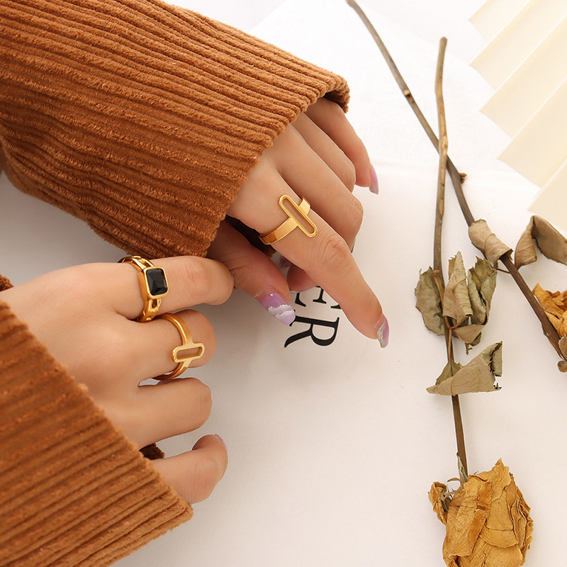 Geometric Strip Ring