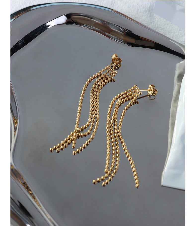 Beaded Tassel Earings