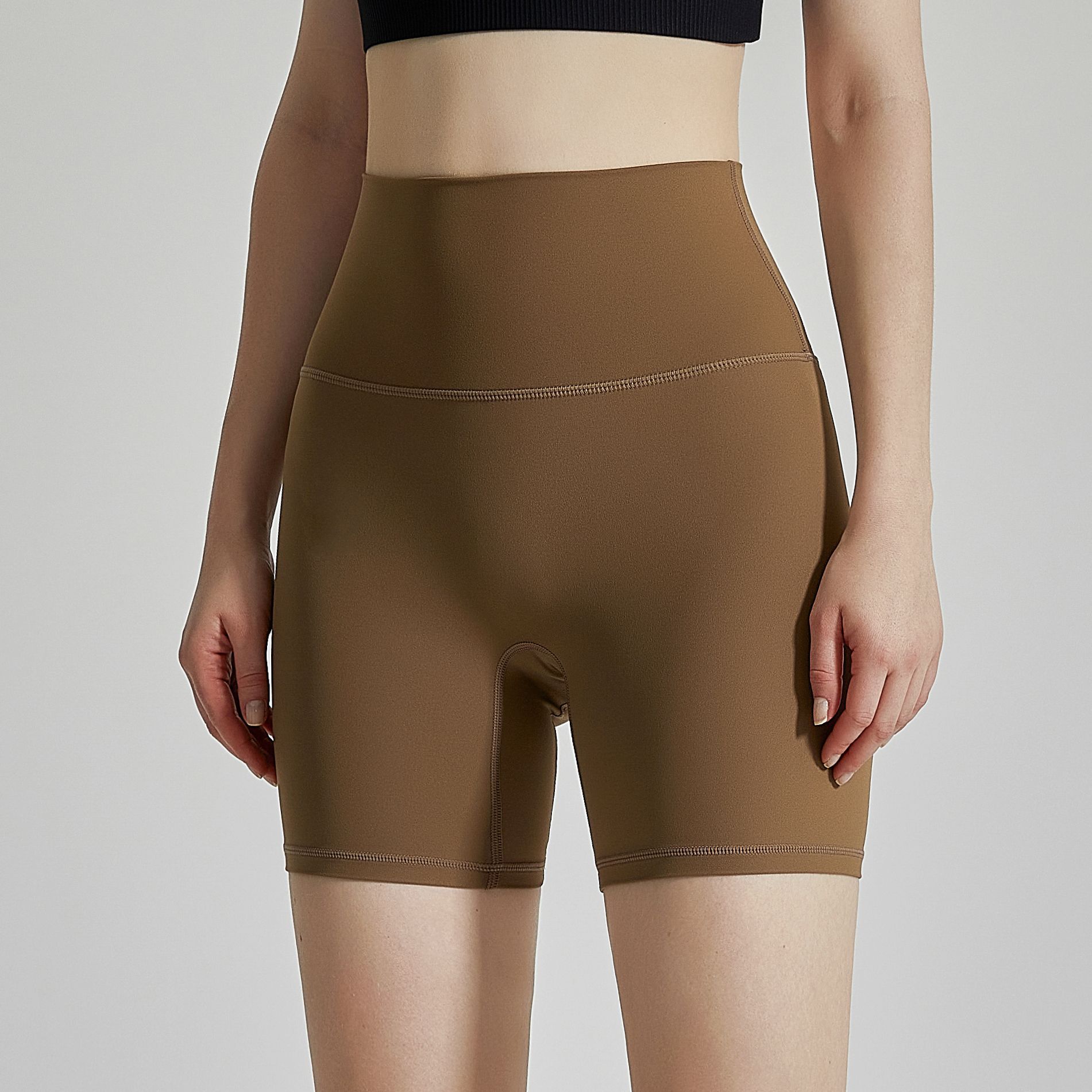 High waist hip-lift capris