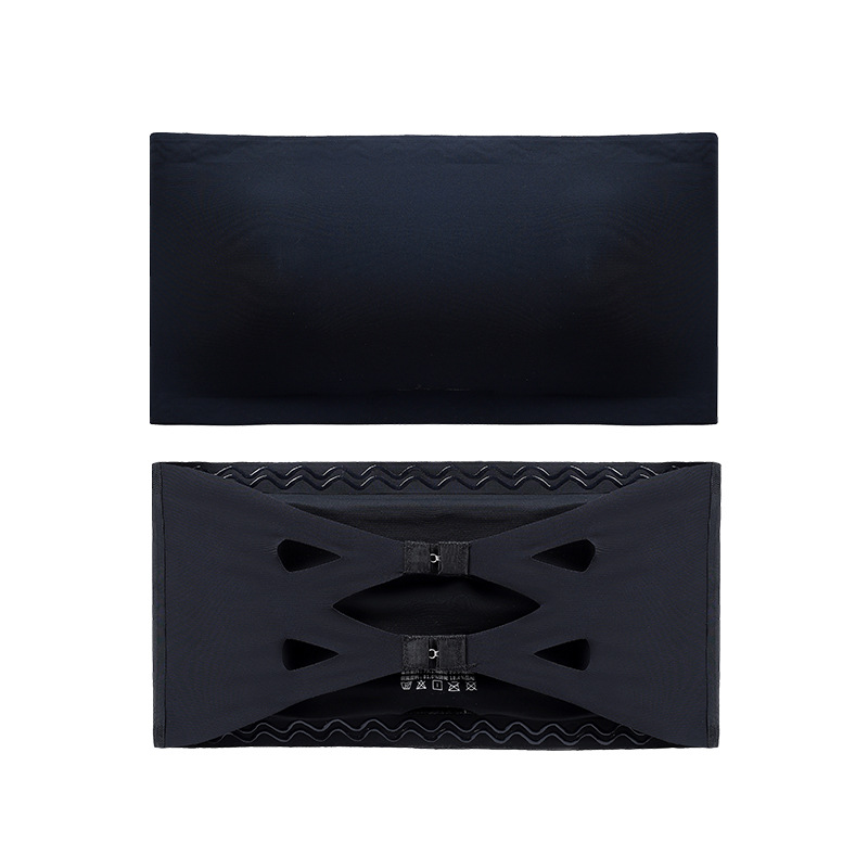 爆款無肩帶一字圍無痕冰絲防滑美背帶抹胸式裹胸內衣-Cicichill